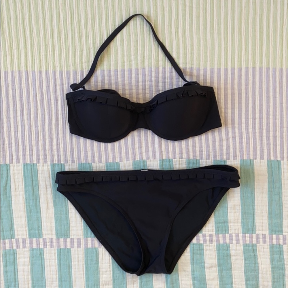Gap Body black bikini, 34C top and medium bottom